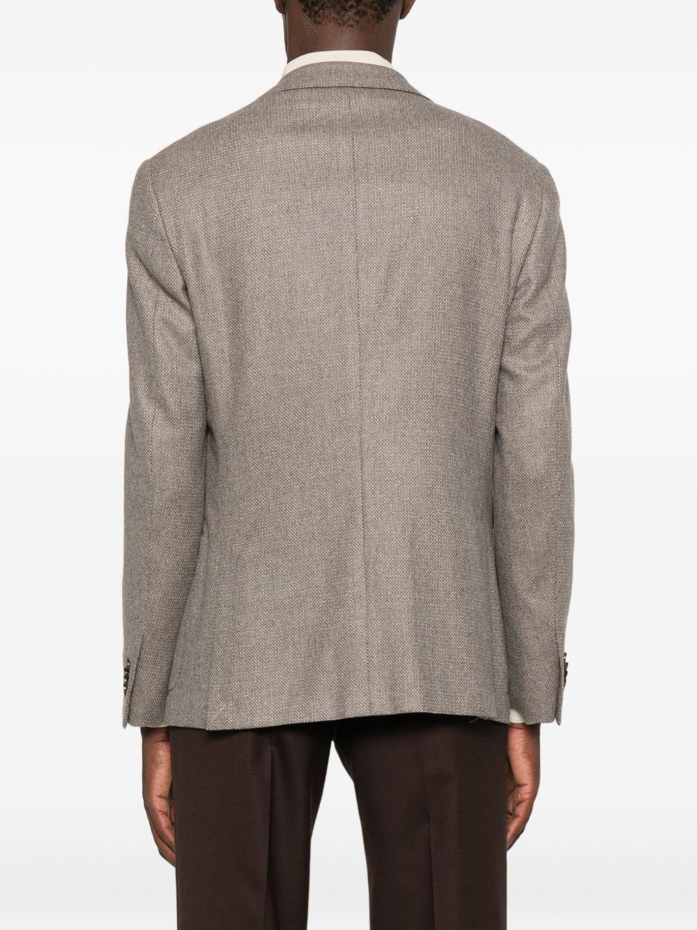 CORNELIANI Tailored Wool-Cashmere Blend Jacket for Men