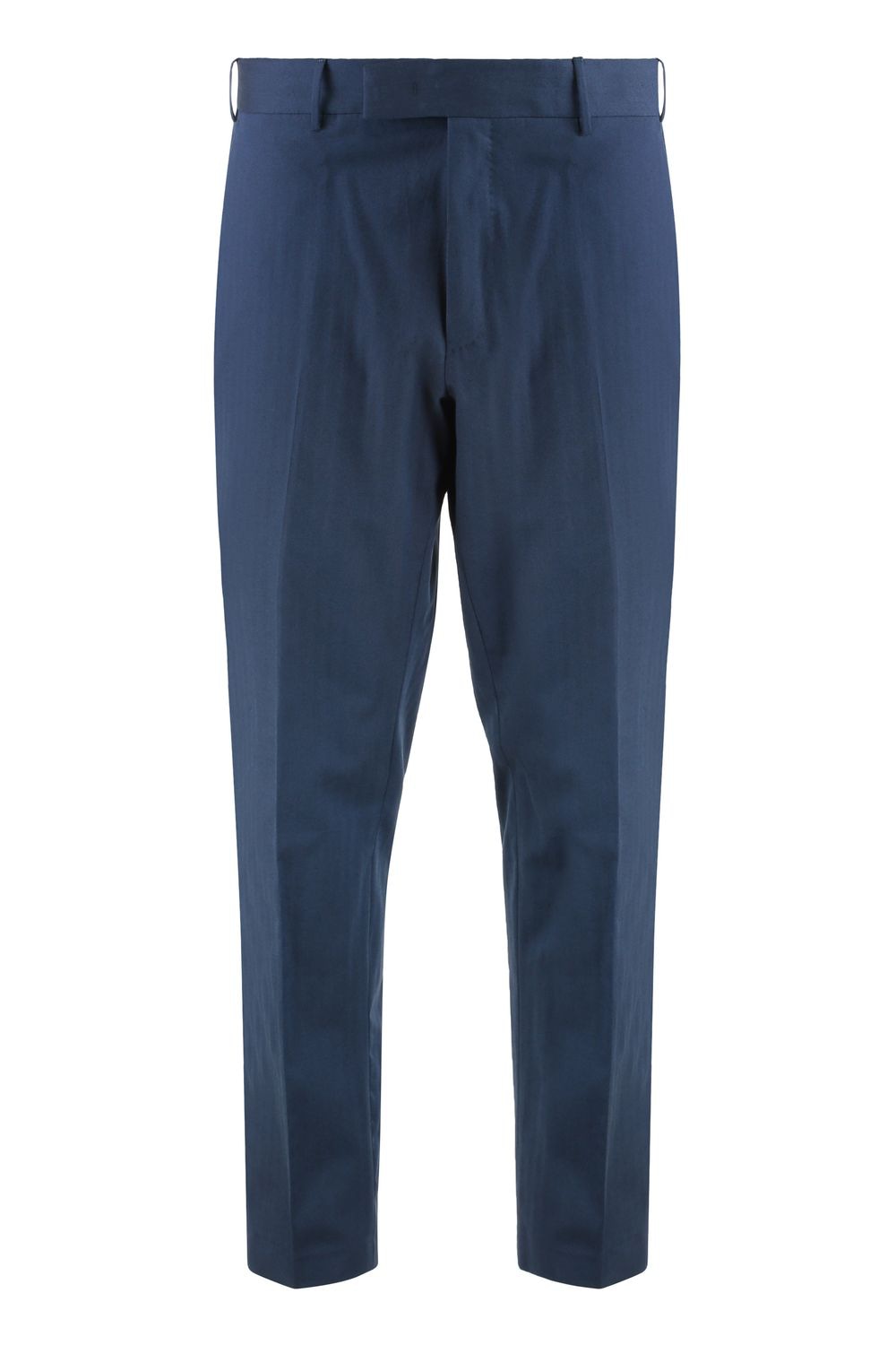 PT01 Slim Fit Trousers with Silk Blend for Men