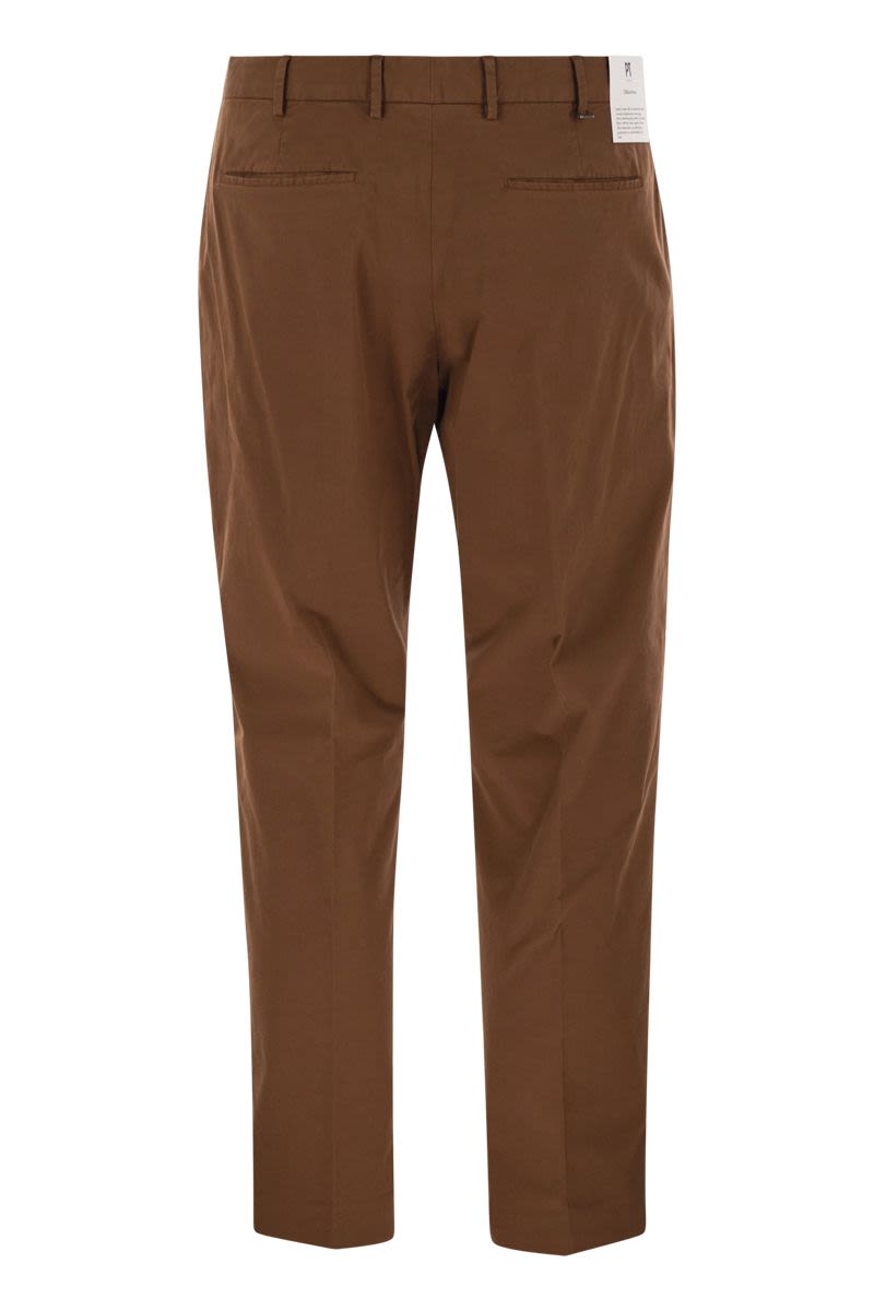 PT TORINO Slim Fit Stretch Cotton Trousers for Men