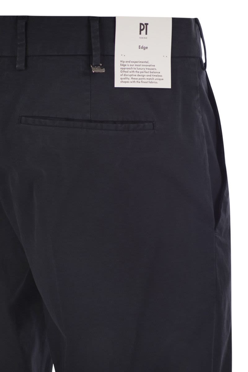 PT TORINO Slim Fit Stretch Cotton Trousers for Men