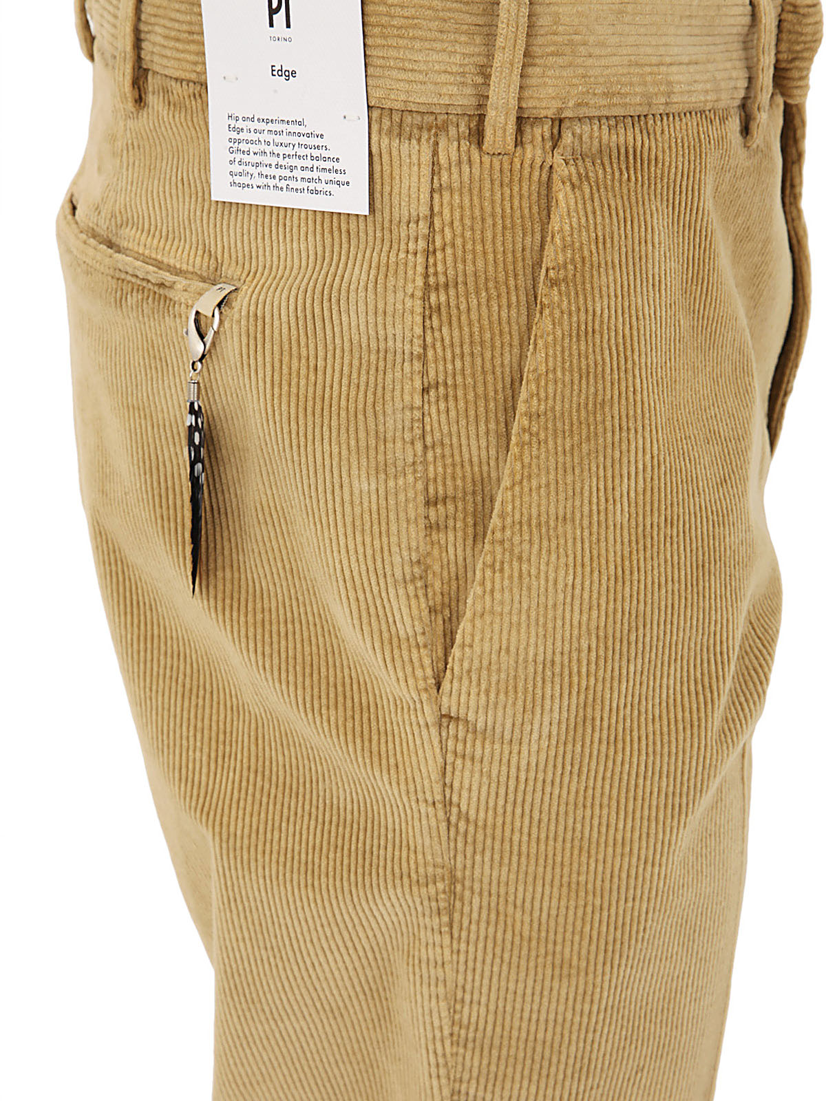 PT01 Flat Front Trousers with Diagonal Pockets