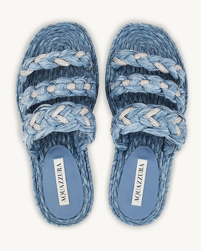 AQUAZZURA Coastal Espadrille Flat Sandals