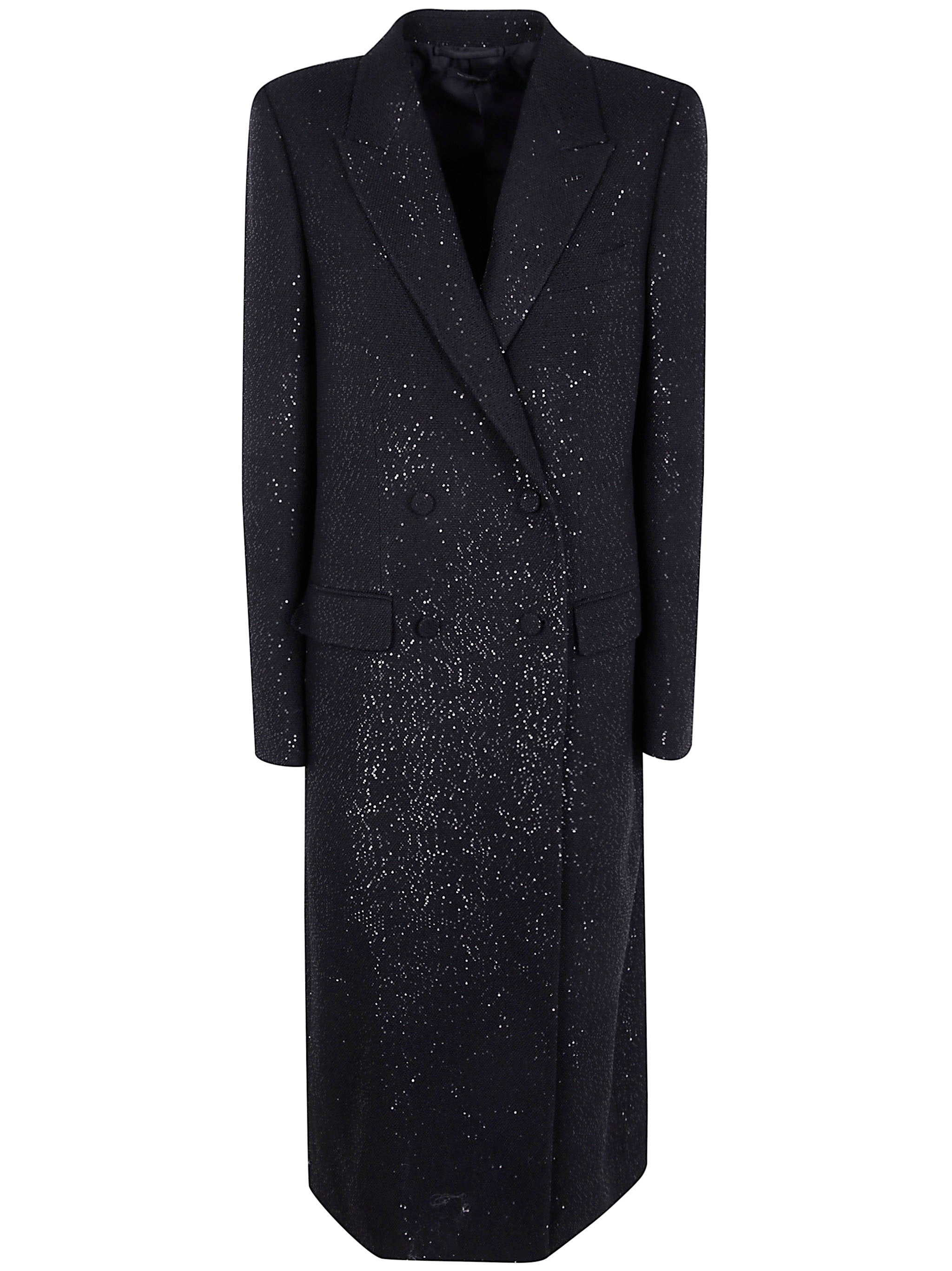TOM FORD Sequined Wool Blend Crepe Double Breasted Jacket