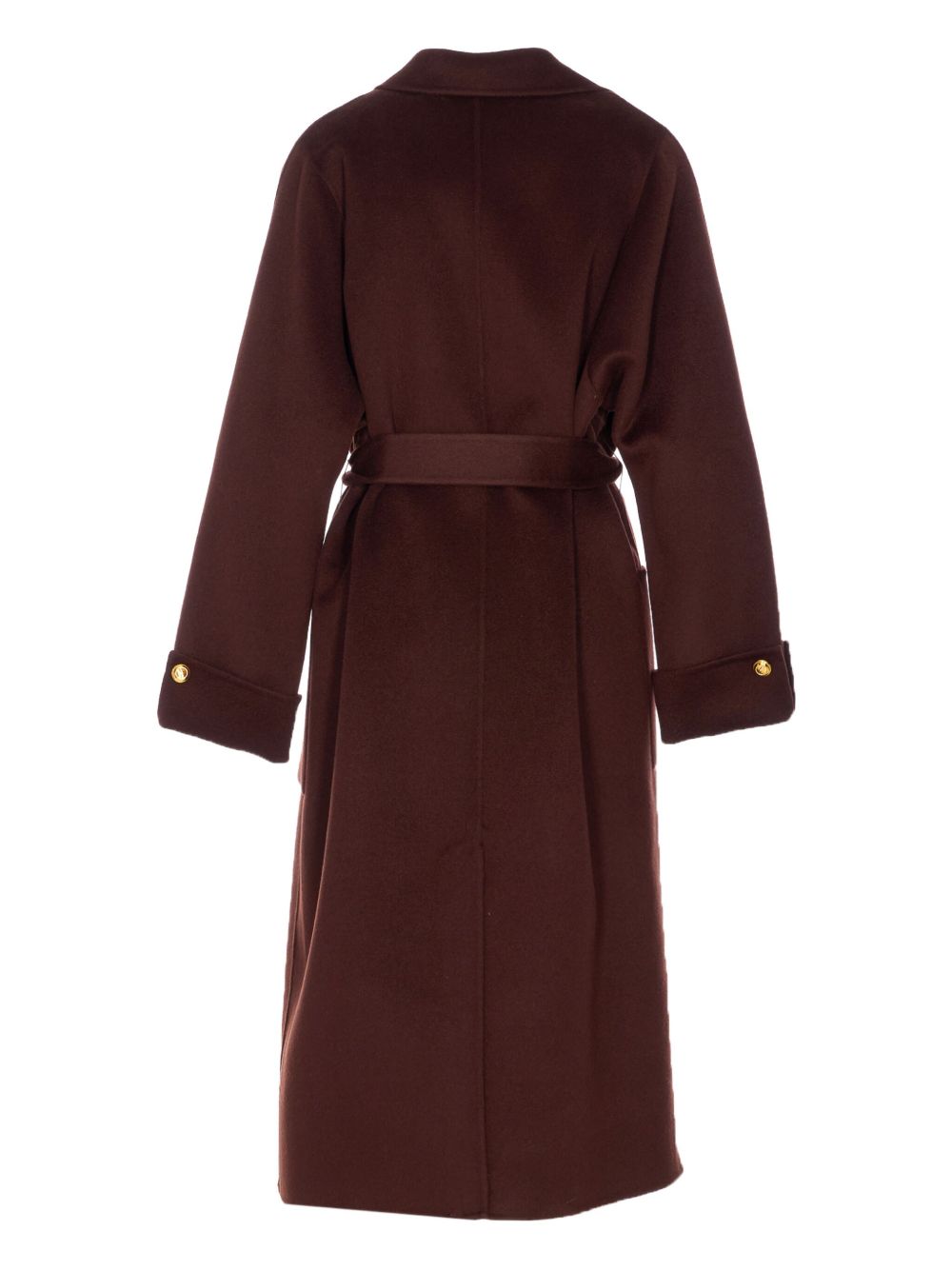 ELISABETTA FRANCHI Oversized Wool Blend Jacket with Belt Closure