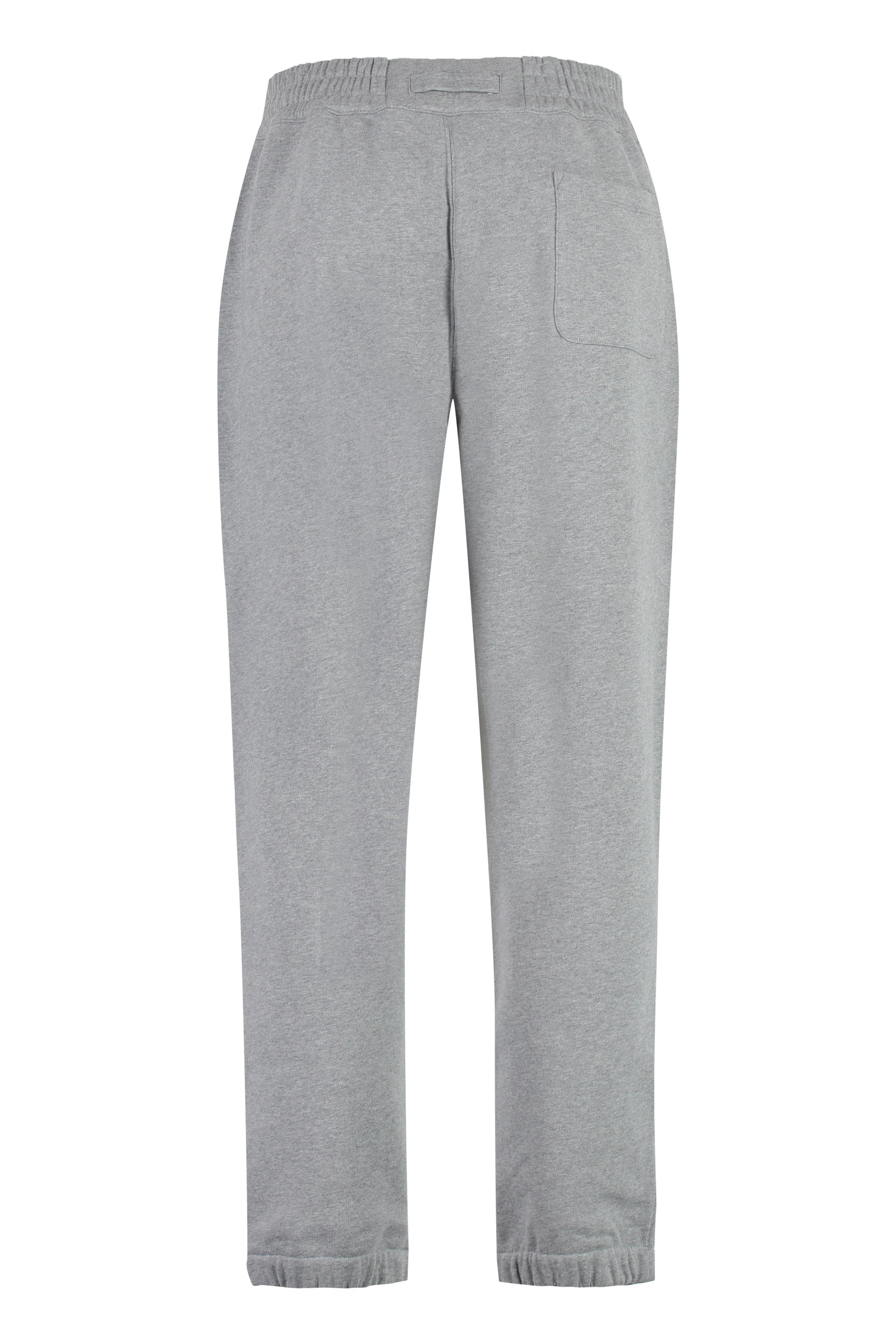 ZEGNA Men's Cotton Track Pants with Elasticated Ankle Cuffs