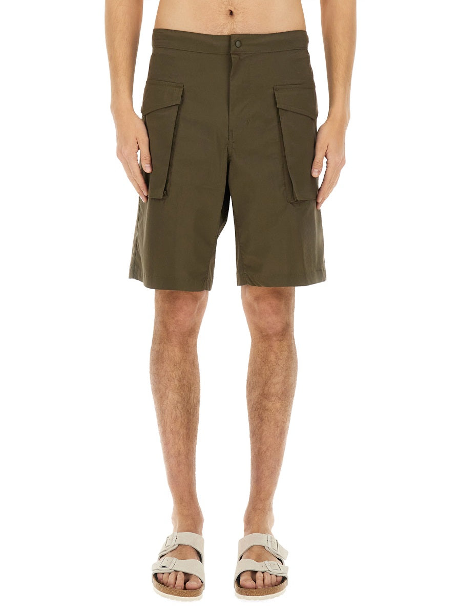 ASPESI Men's Mini Shorts in Stylish Military Design