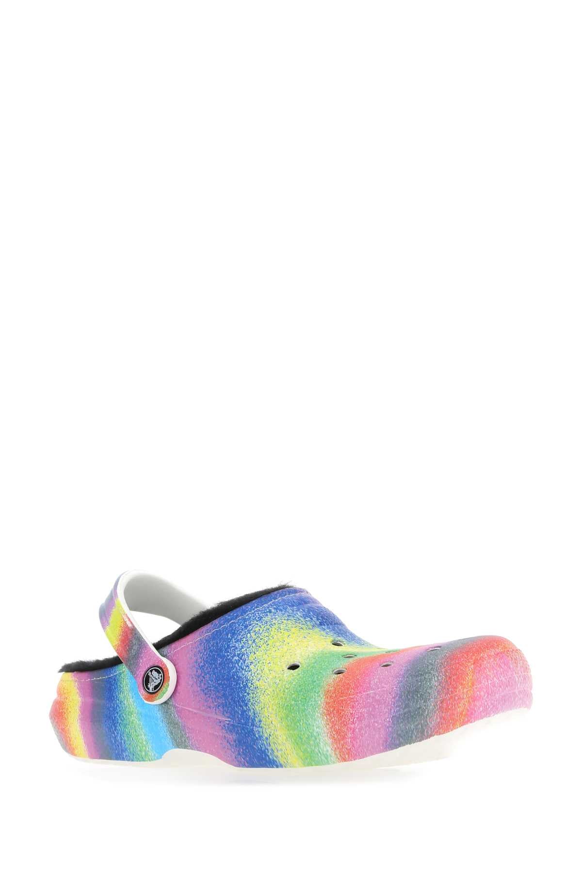 CROCS Printed Croslite™ Classic Lined Spray Dye Slippers