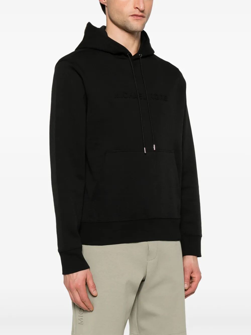 MICHAEL KORS Embossed Logo Hoodie for Men - FW25