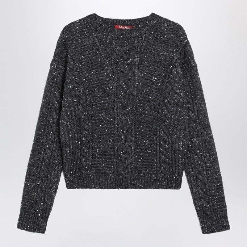 MAX MARA STUDIO Cropped Boxy Sweater in Alpaca Blend