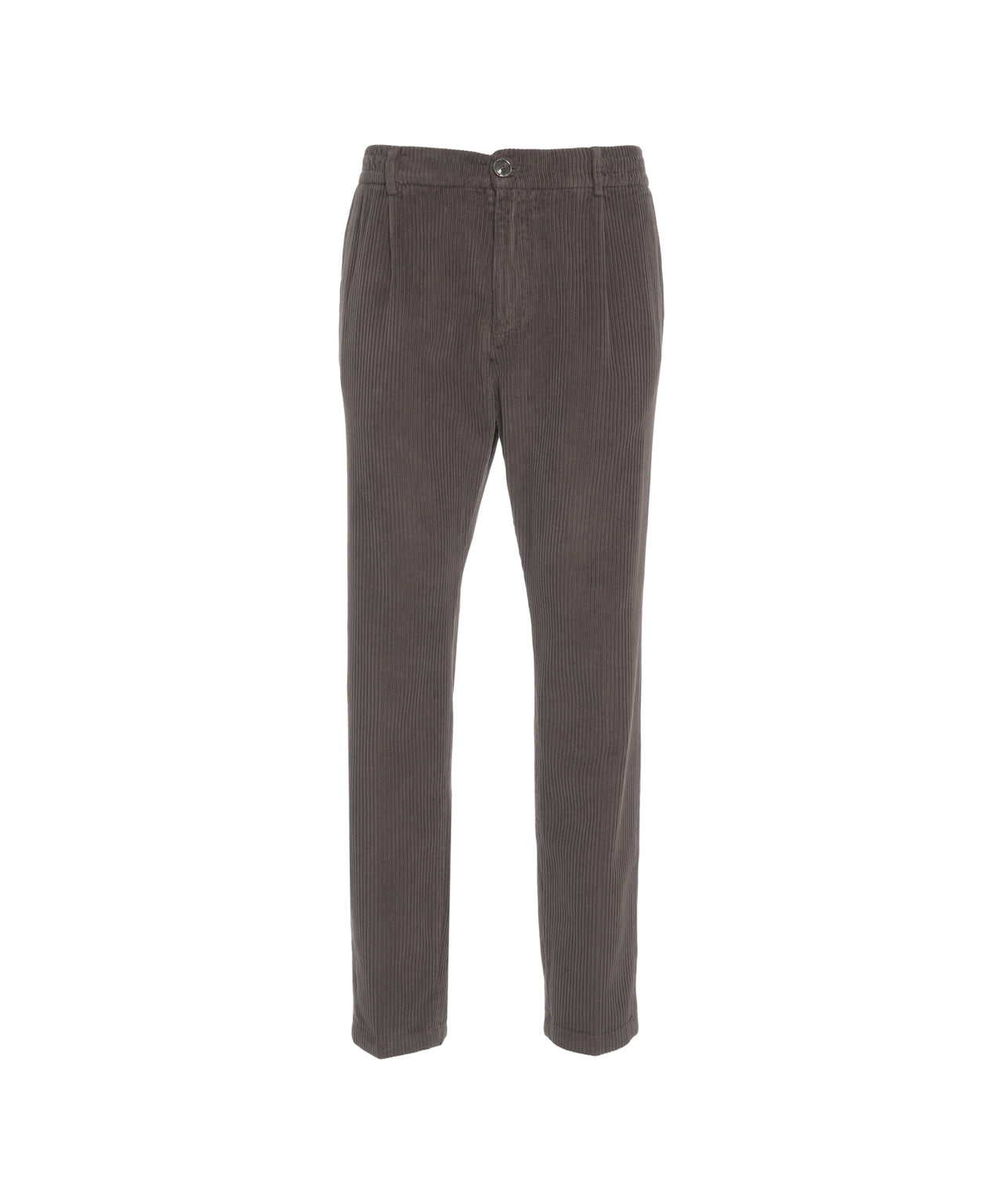 CRUNA Classic Pleated Corduroy Trousers for Men