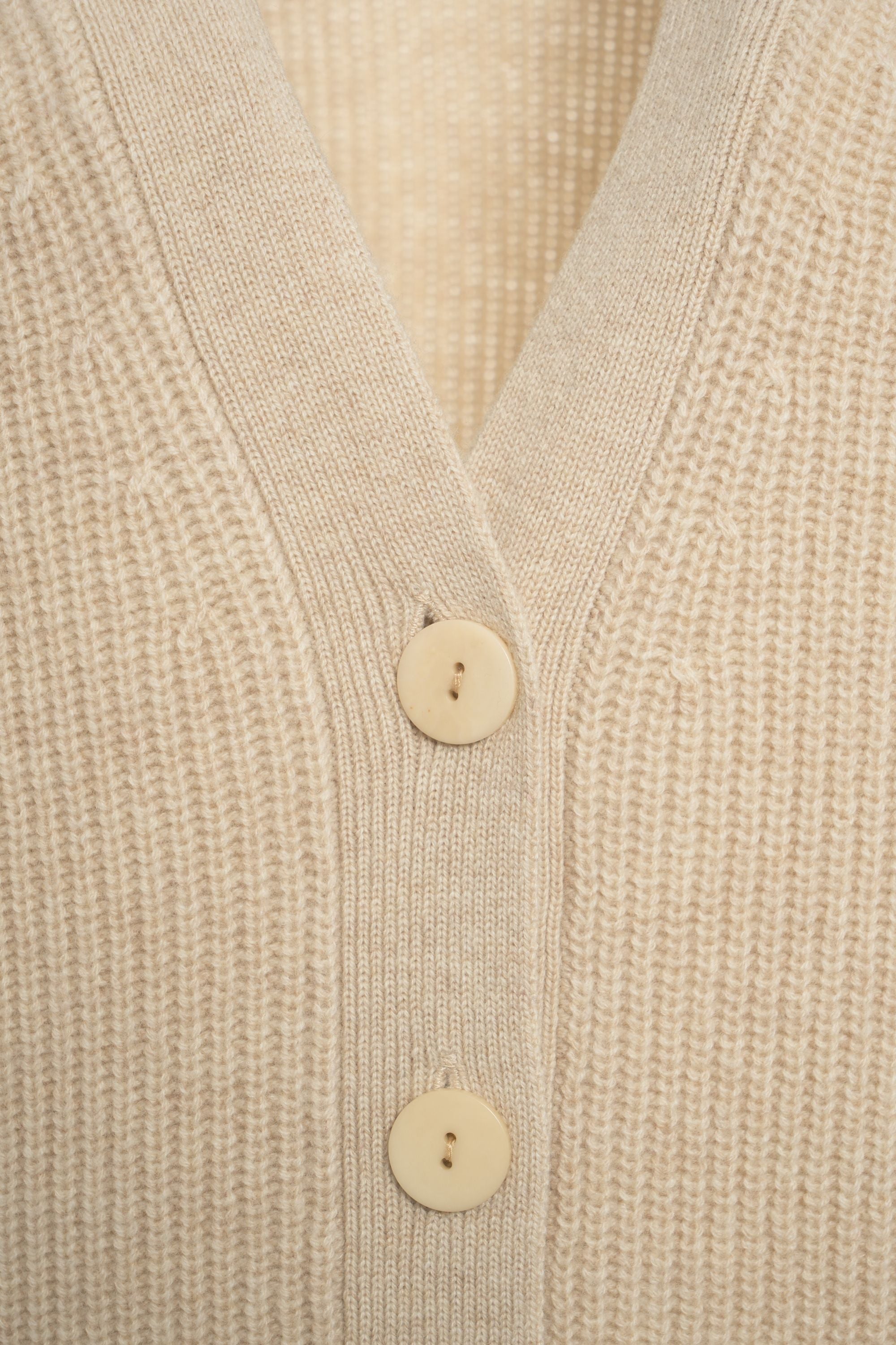 CRUSH Timeless Ribbed Knit Cardigan with V-Neck and Pockets