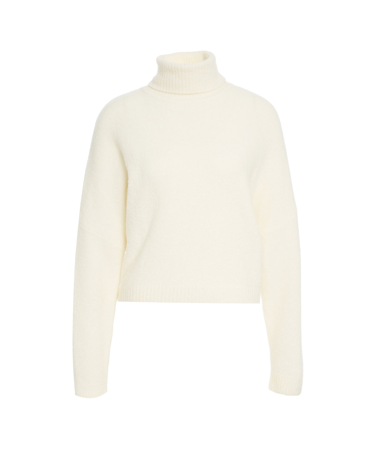 CRUSH Oversized Cropped Cashmere Turtleneck Sweater