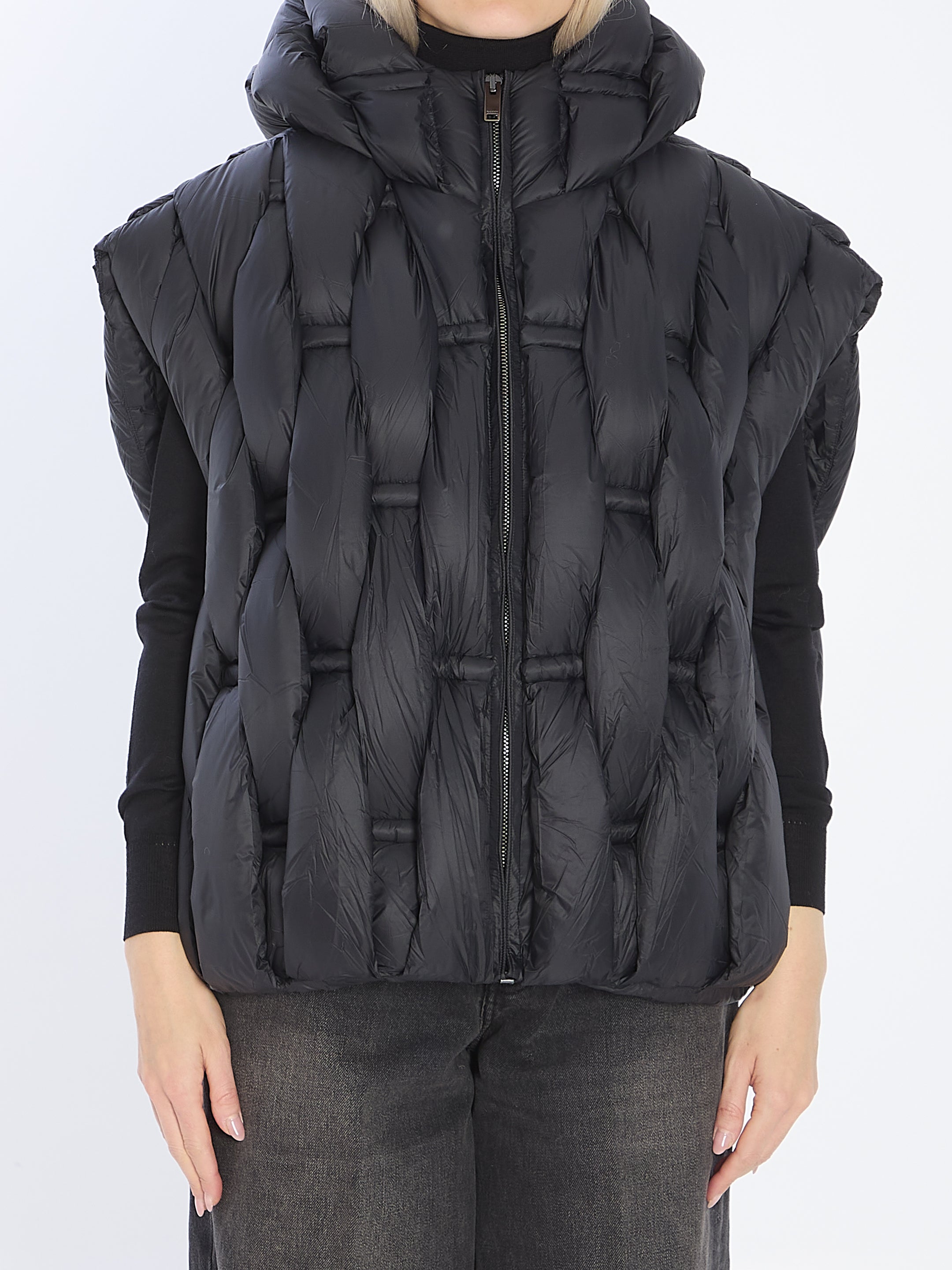 RAXXY Oversized Padded Nylon Vest - Size S