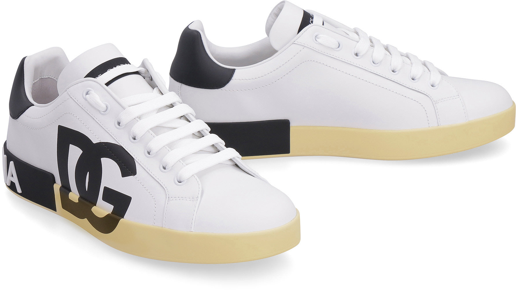 DOLCE & GABBANA Leather Low-Top Sneaker