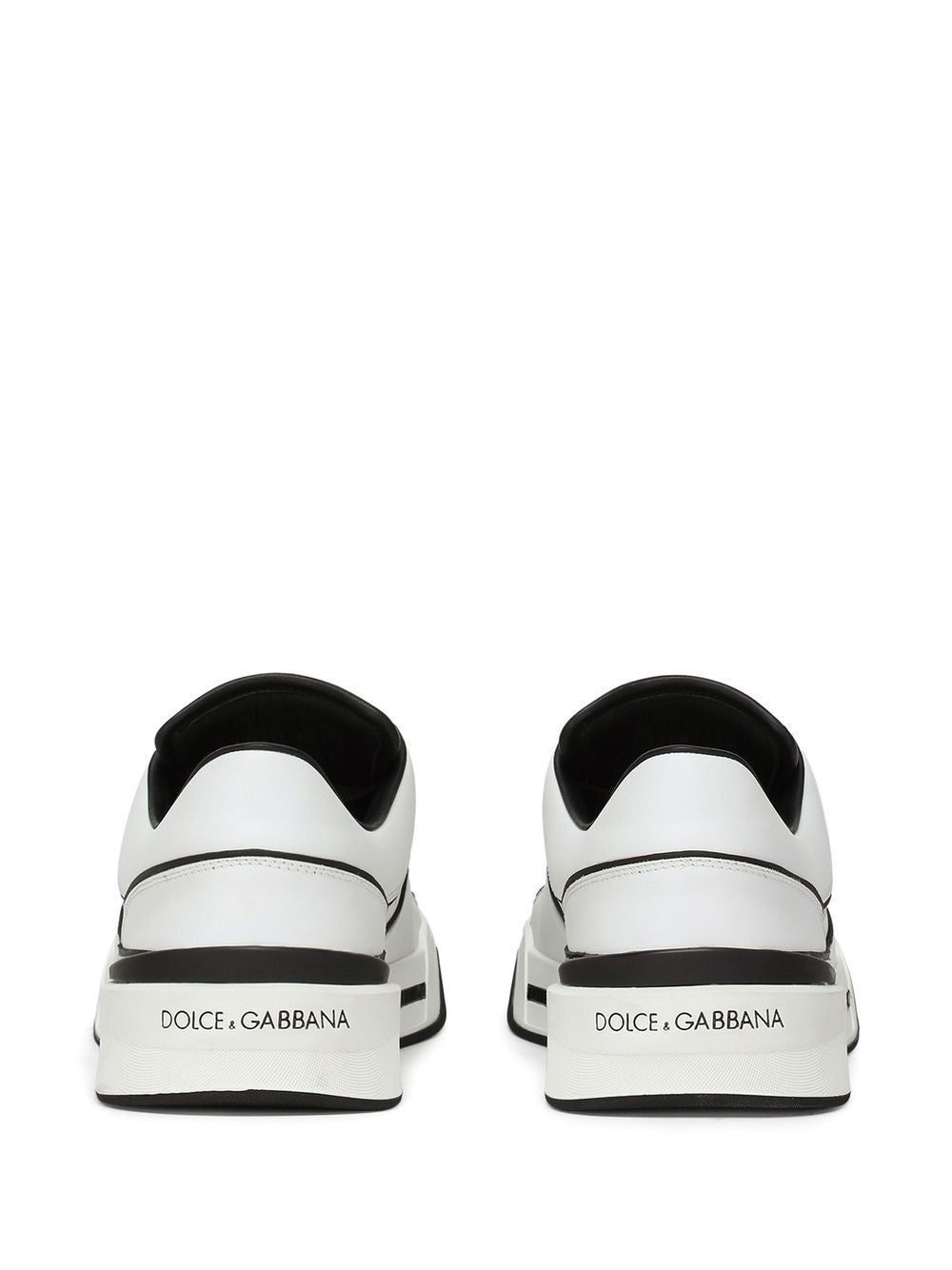 DOLCE & GABBANA New Rome Leather Low-Top Sneakers for Men
