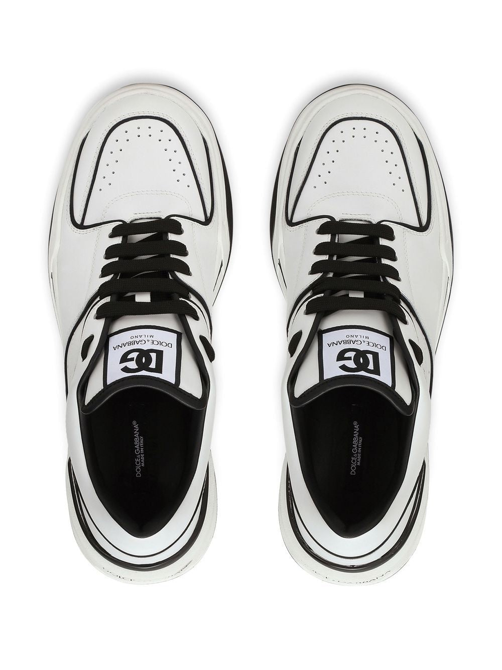 DOLCE & GABBANA New Rome Leather Low-Top Sneakers for Men