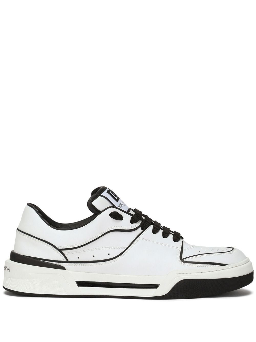 DOLCE & GABBANA New Rome Leather Low-Top Sneakers for Men