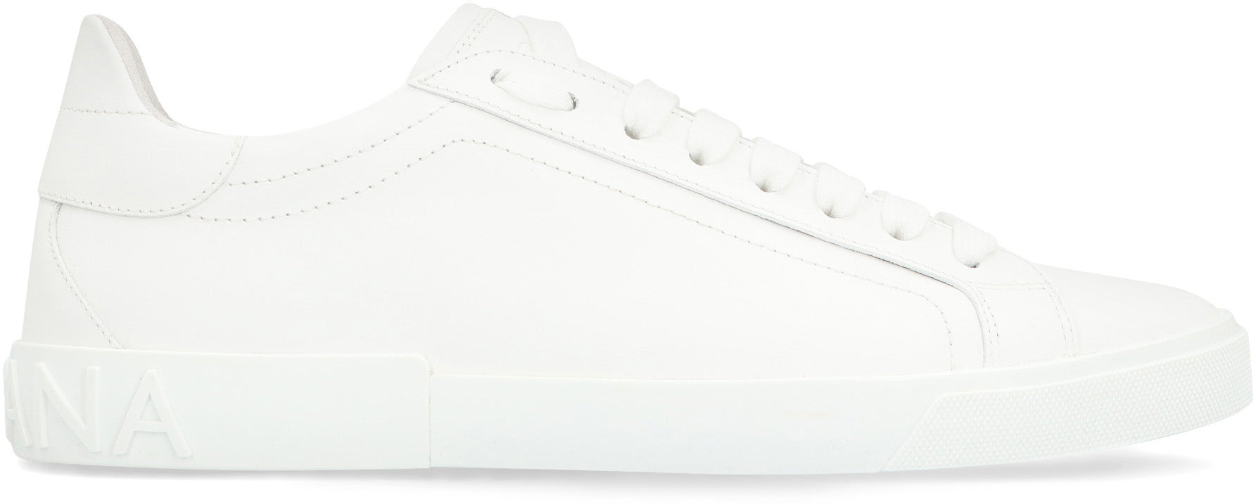 DOLCE & GABBANA Vintage Leather Low-Top Sneakers for Men