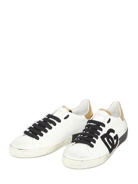 DOLCE & GABBANA Portofino Leather Sneakers for Men
