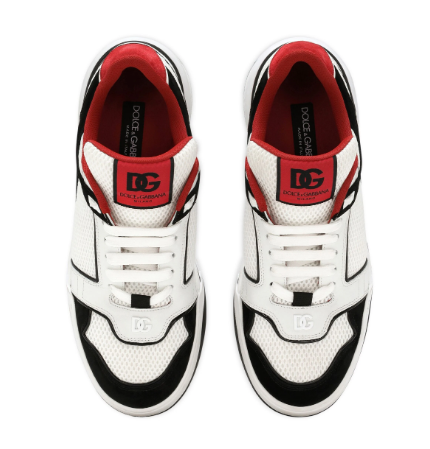 DOLCE & GABBANA Leather and Mesh Sneakers for Men