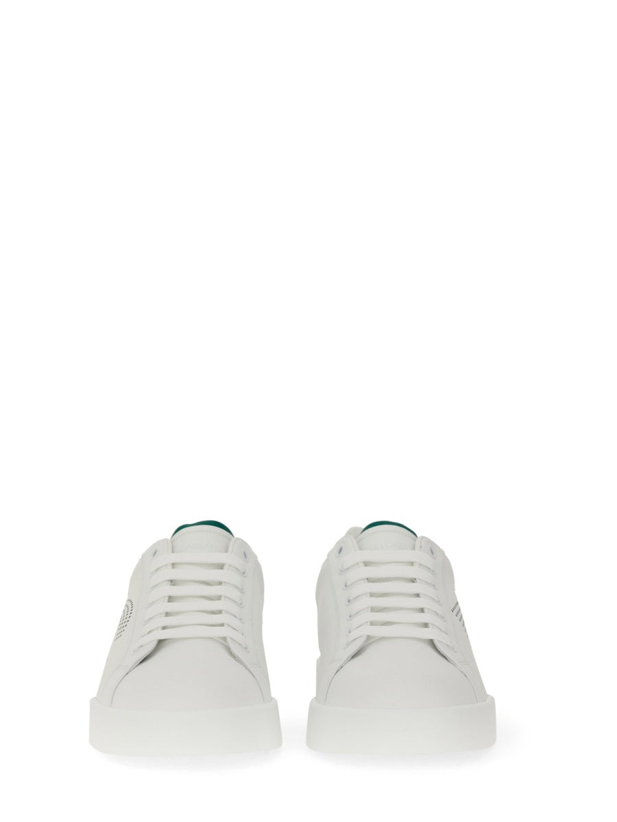 DOLCE & GABBANA Premium Leather Portofino Sneakers for Men