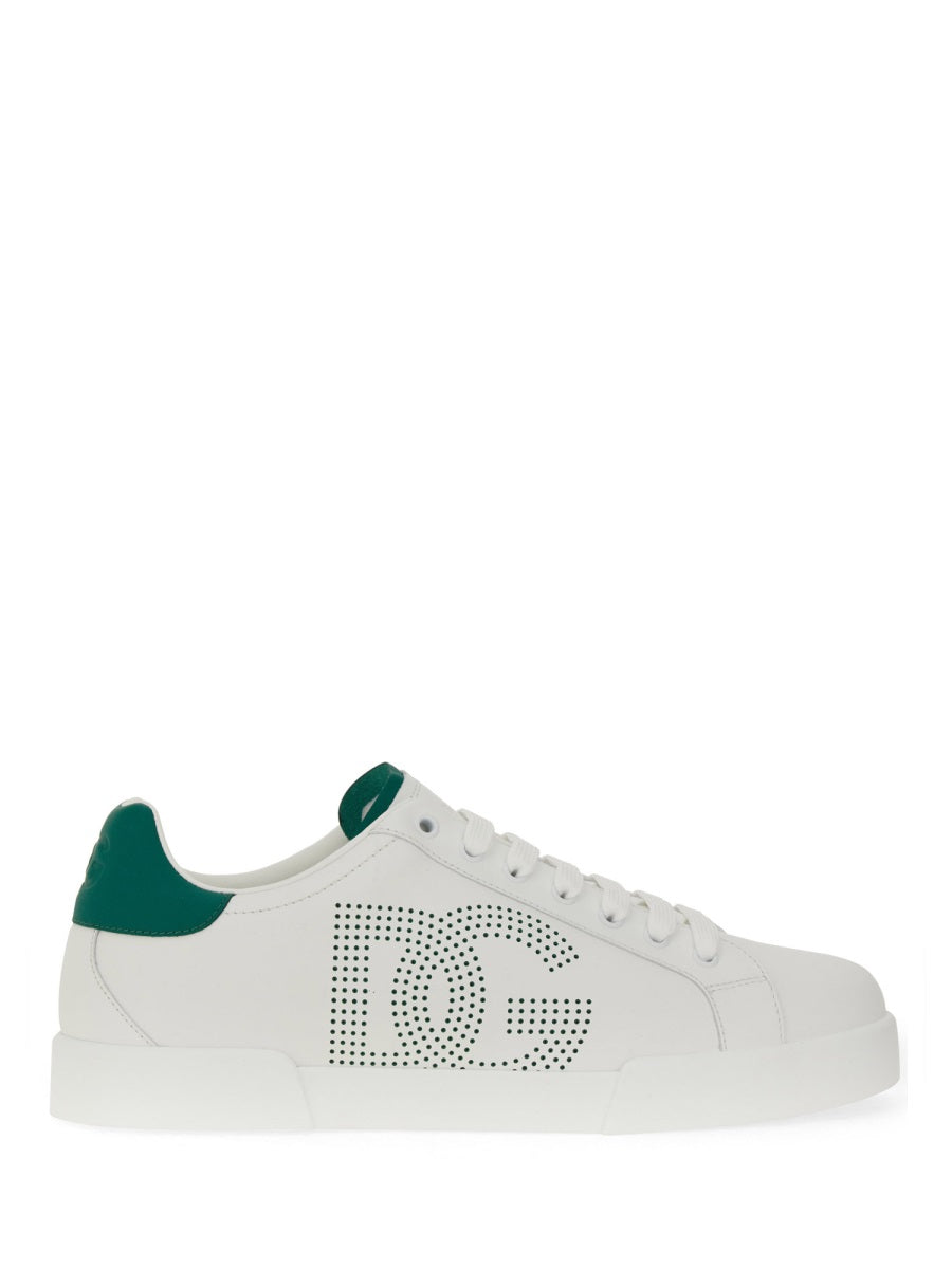 DOLCE & GABBANA Premium Leather Portofino Sneakers for Men