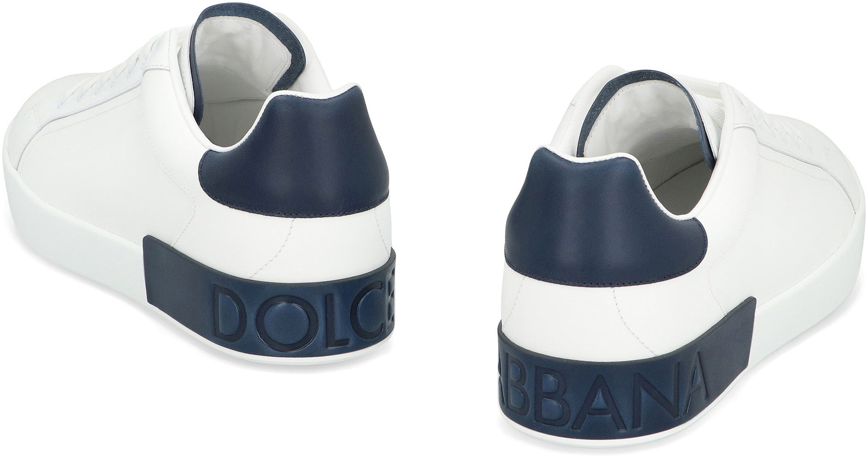 DOLCE & GABBANA Portofino Leather Sneakers for Men - FW25 Collection