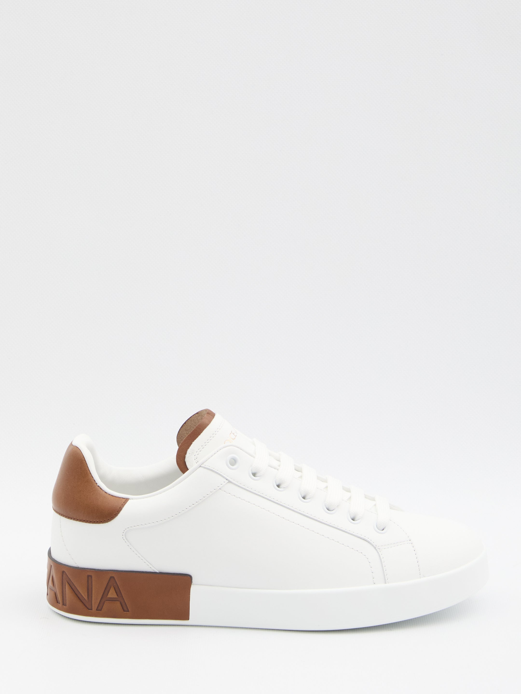 DOLCE & GABBANA Premium Leather Portofino Sneaker for Men