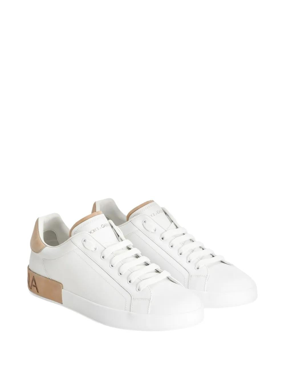 DOLCE & GABBANA Calfskin Portofino Sneakers for Men