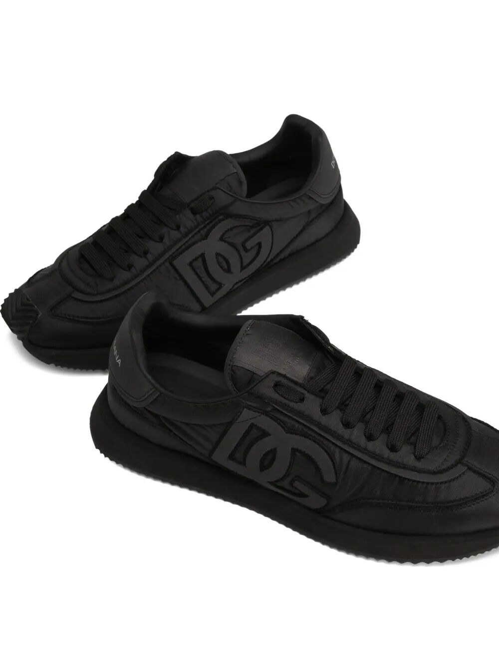 DOLCE & GABBANA Stylish Polyester Leather Sneakers for Men - FW25 Collection