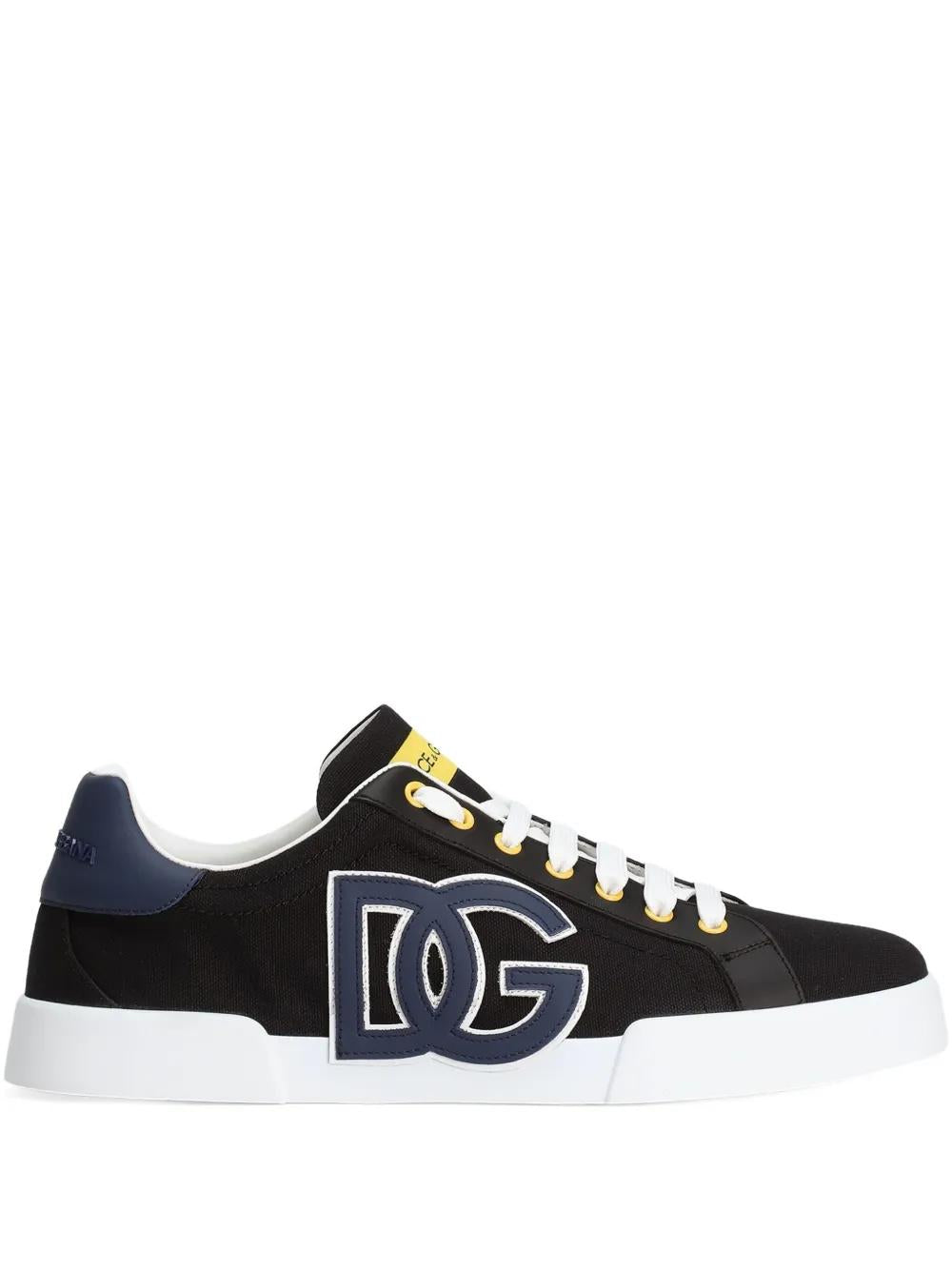 DOLCE & GABBANA Portofino Low-Top Sneaker with Logo Detailing