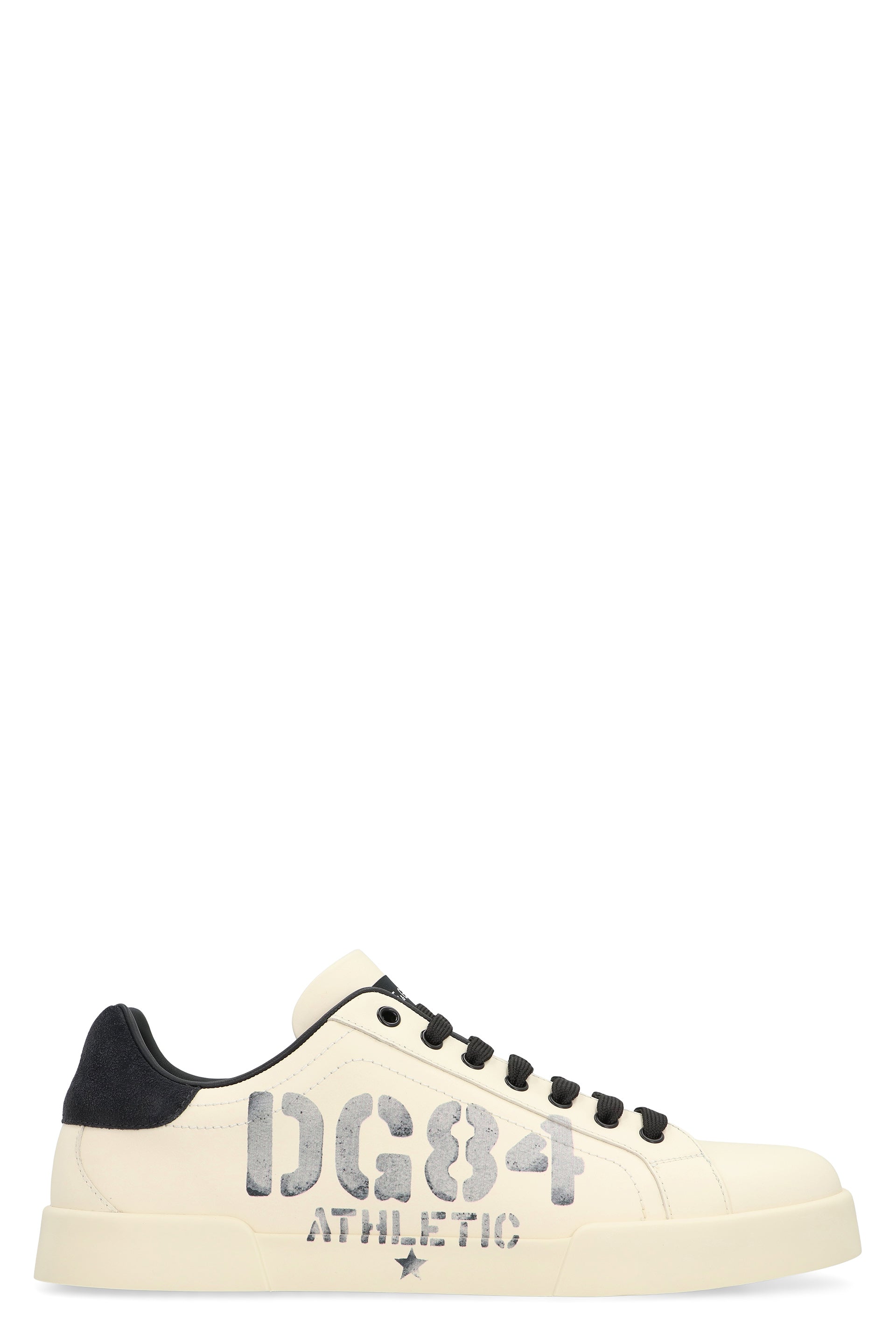 DOLCE & GABBANA Low-Top Leather Sneakers for Men