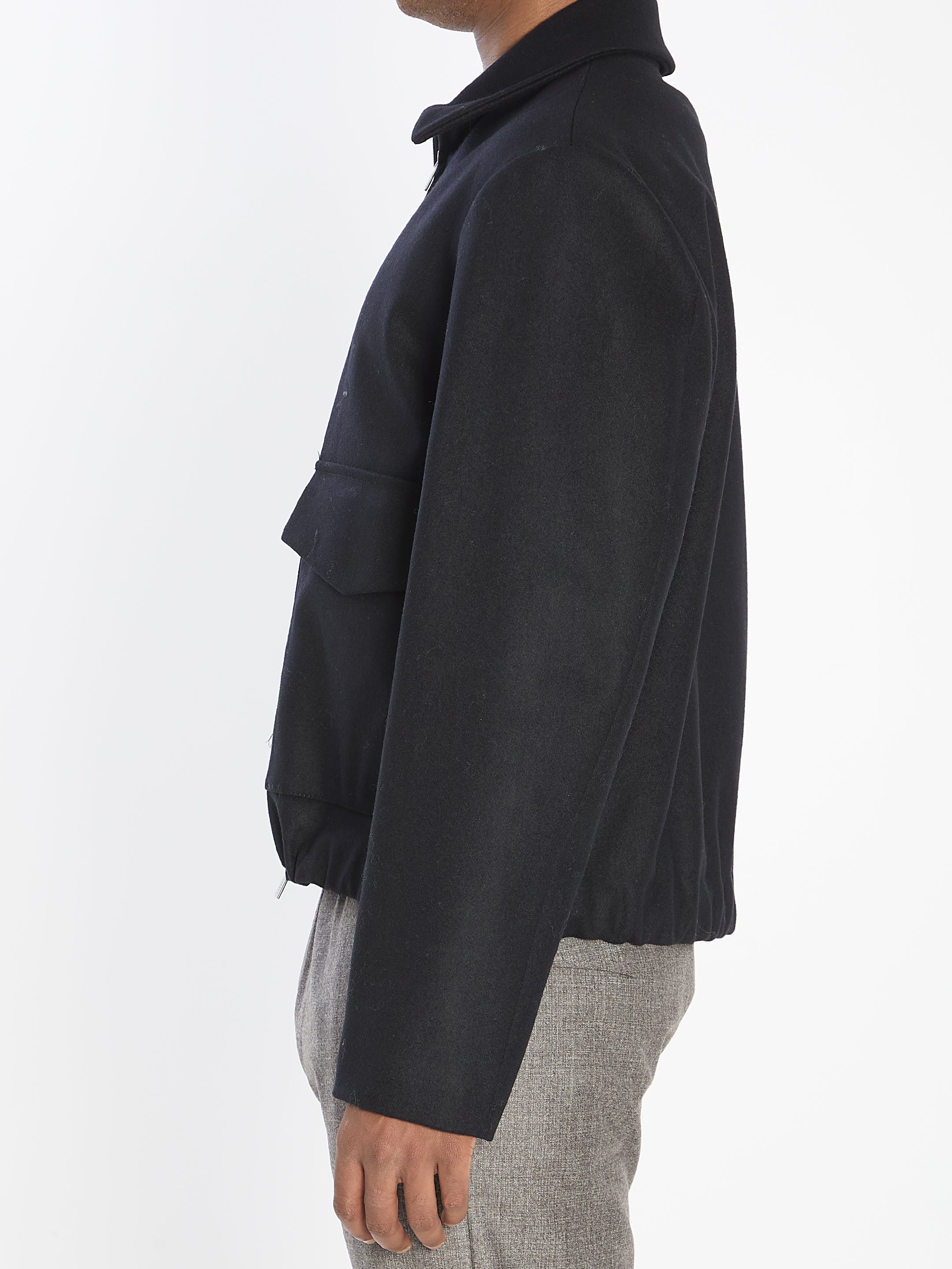 BARENA Men's Regular Fit Outerwear with Pointed Collar - Size 50