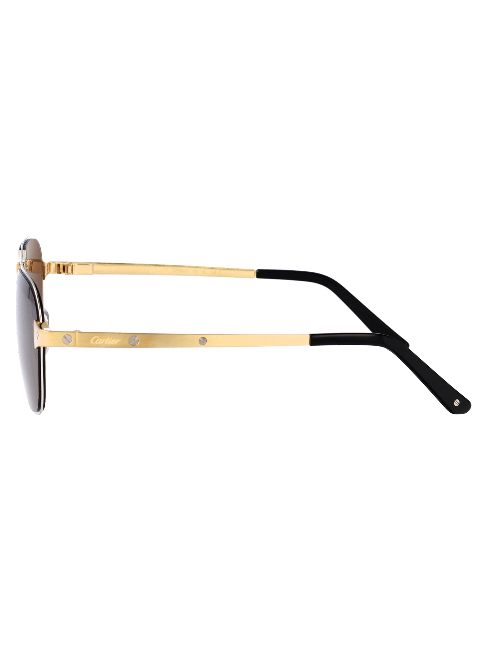 CARTIER Stylish Men's Metal Sunglasses