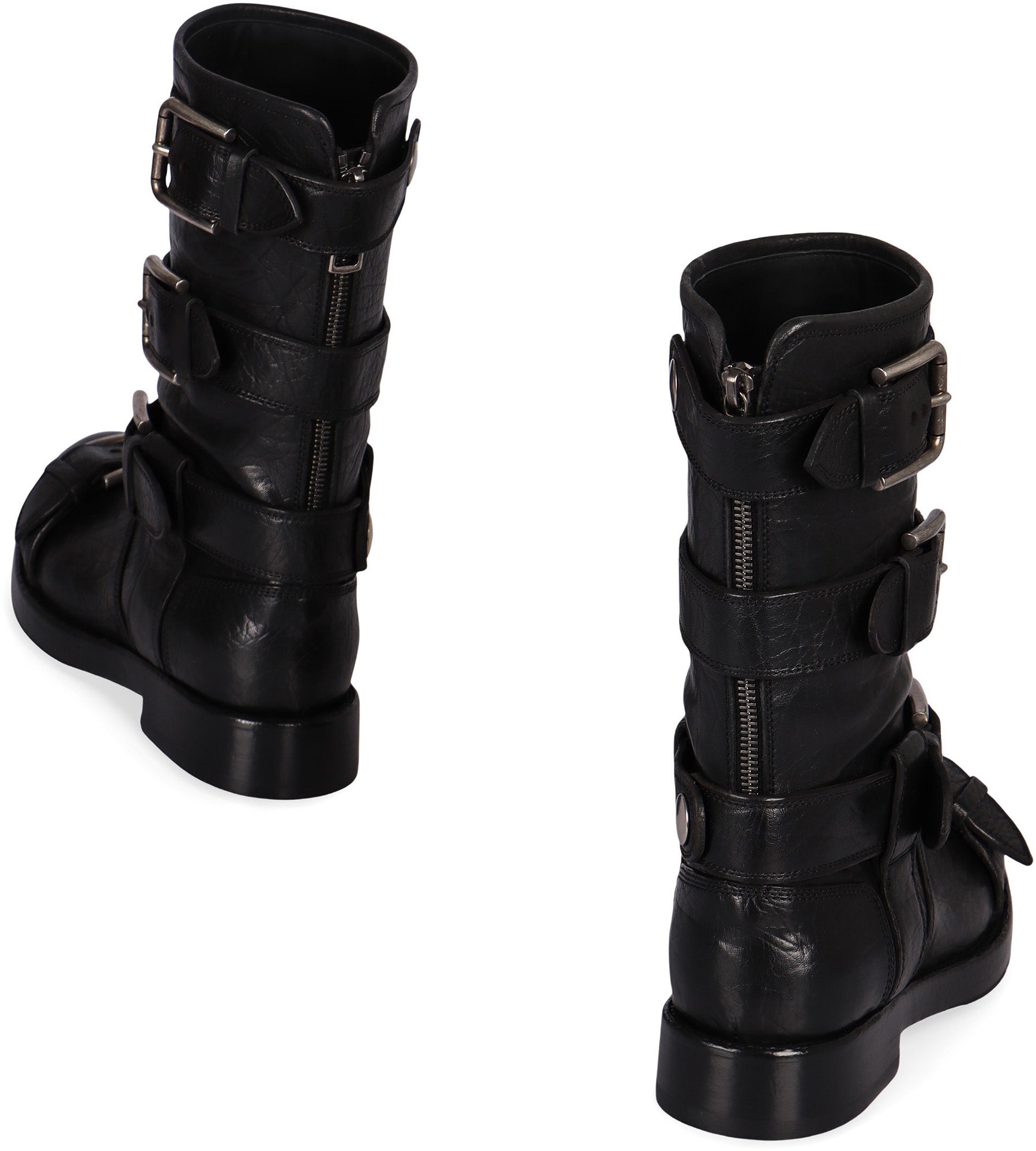 DOLCE & GABBANA Leather Biker Boots for Women