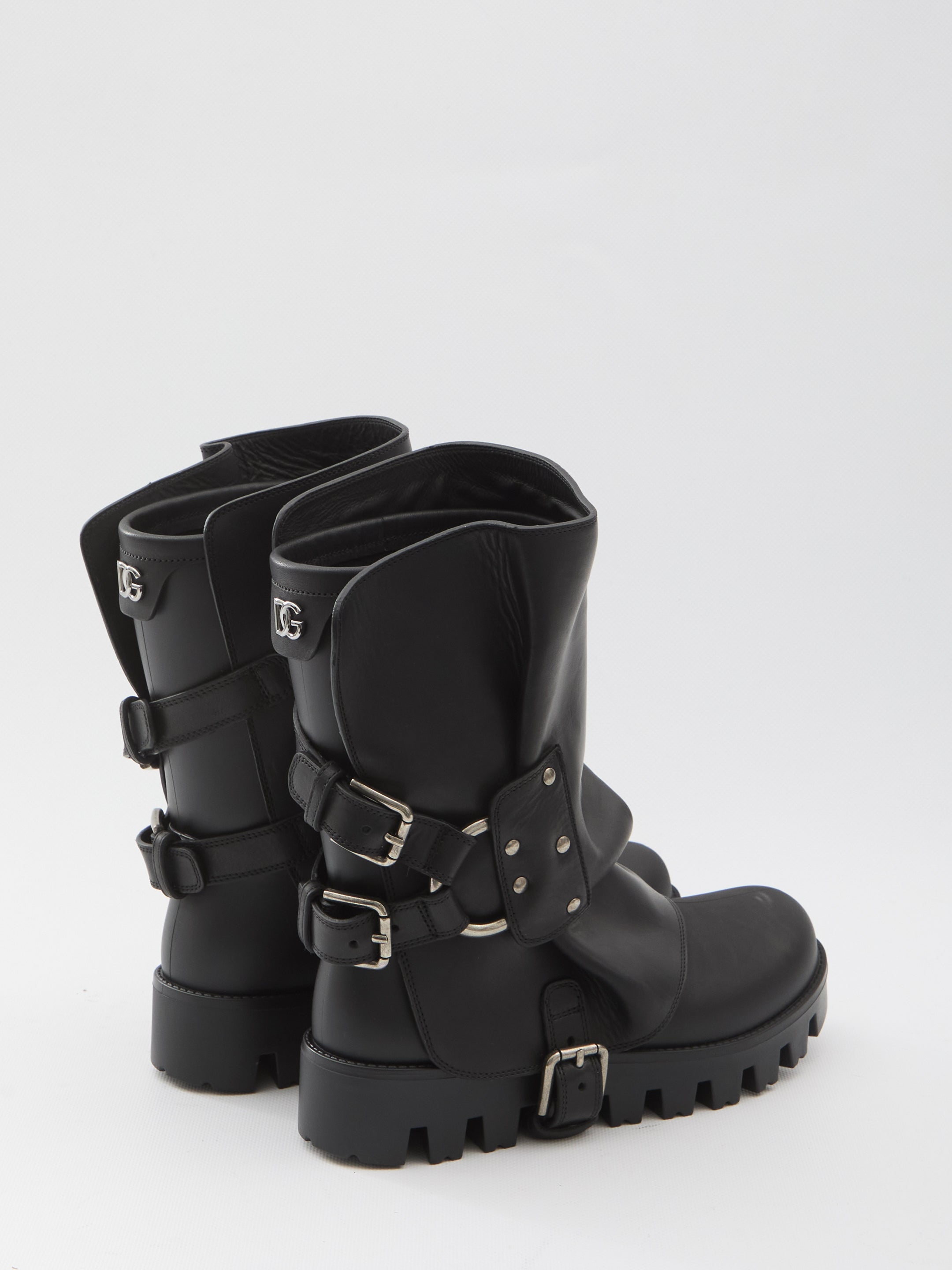 DOLCE & GABBANA Ankle Boot in Rubber and Leather - IT Size