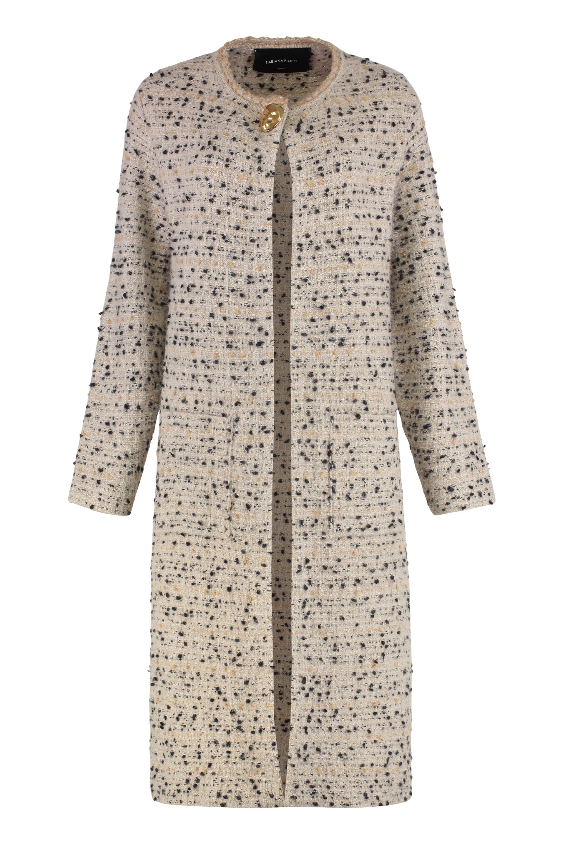 FABIANA FILIPPI Wool Blend Maxi-Cardigan