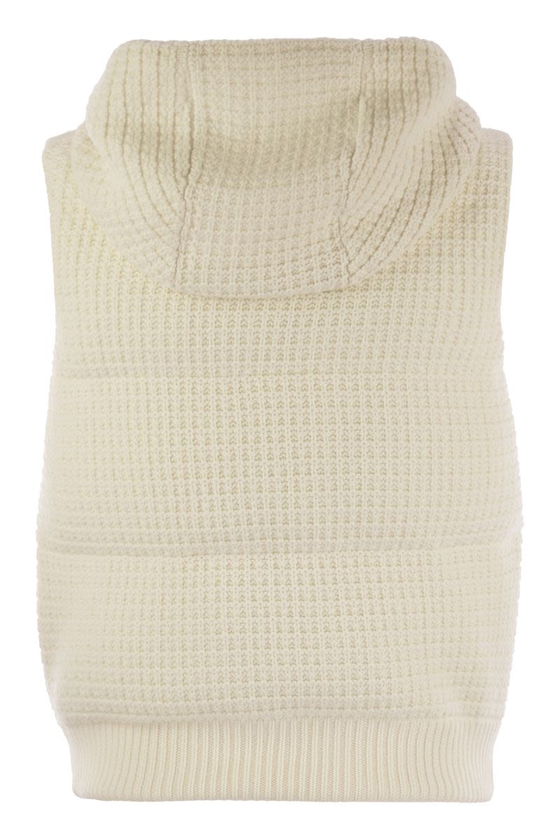 FABIANA FILIPPI Mini Knit Vest with Hood