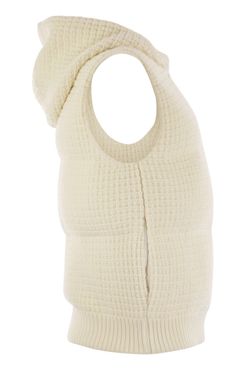 FABIANA FILIPPI Mini Knit Vest with Hood