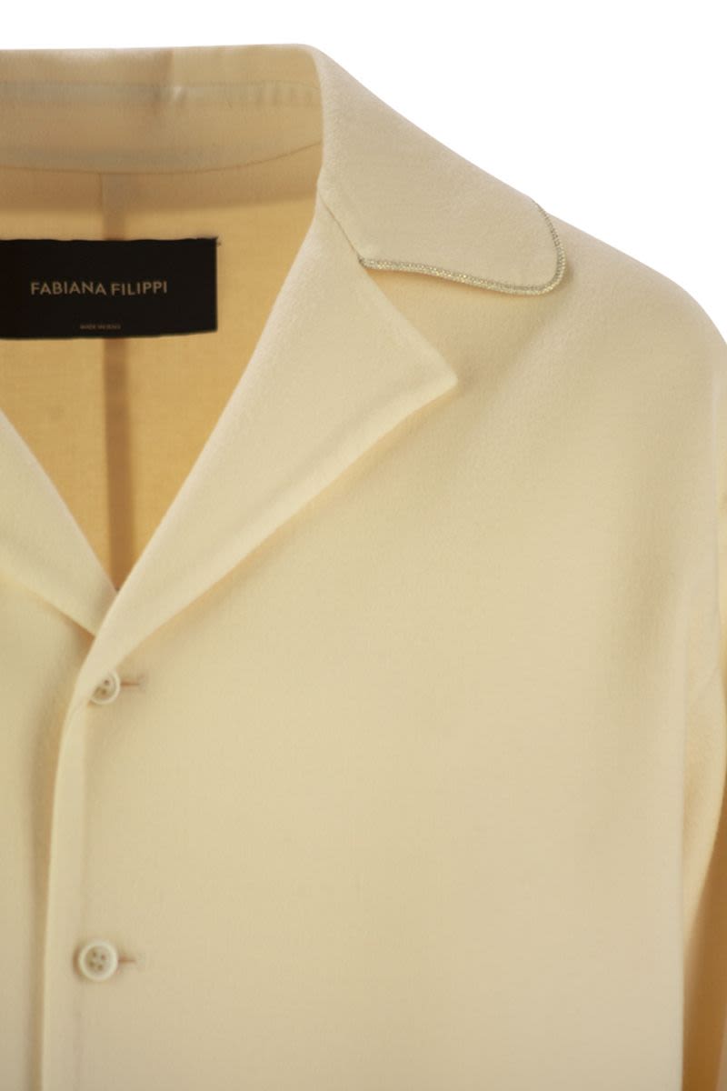 FABIANA FILIPPI Minimal Double Wool Cropped Jacket