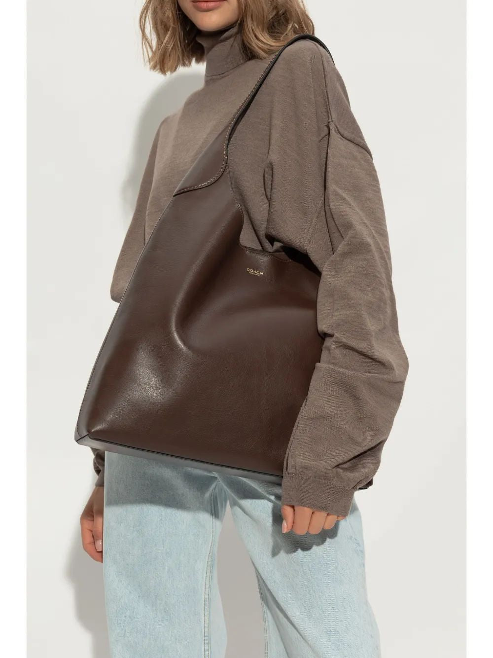 COACH 39 Leather Hobo Handbag