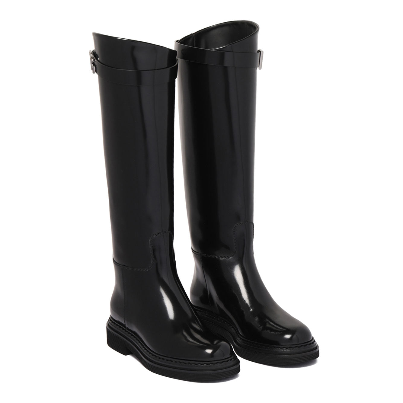 DOLCE & GABBANA Chic Viscose Knee-High Boots for Women
