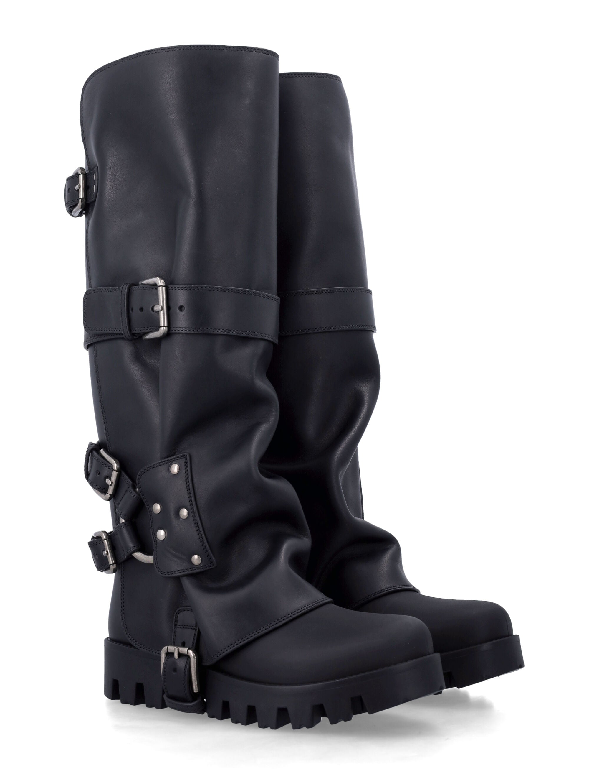 DOLCE & GABBANA Chic Rubber and Leather Boots for Women