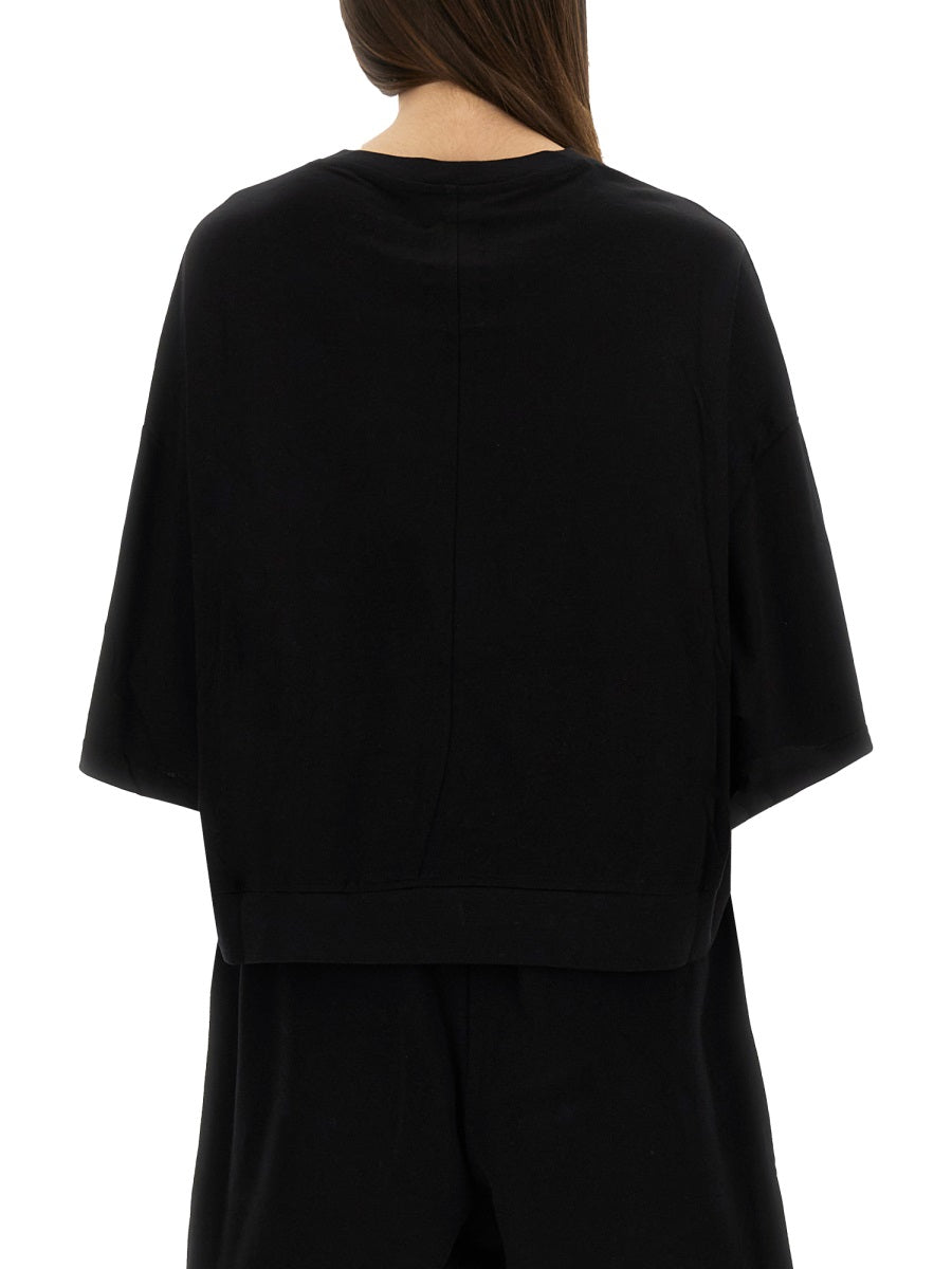 CHAMPION X RICK OWENS Mini Cropped Oversized T-Shirt