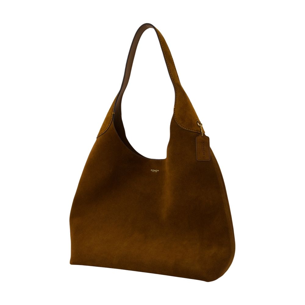 COACH Stylish Suede Leather Hobo Handbag - 39