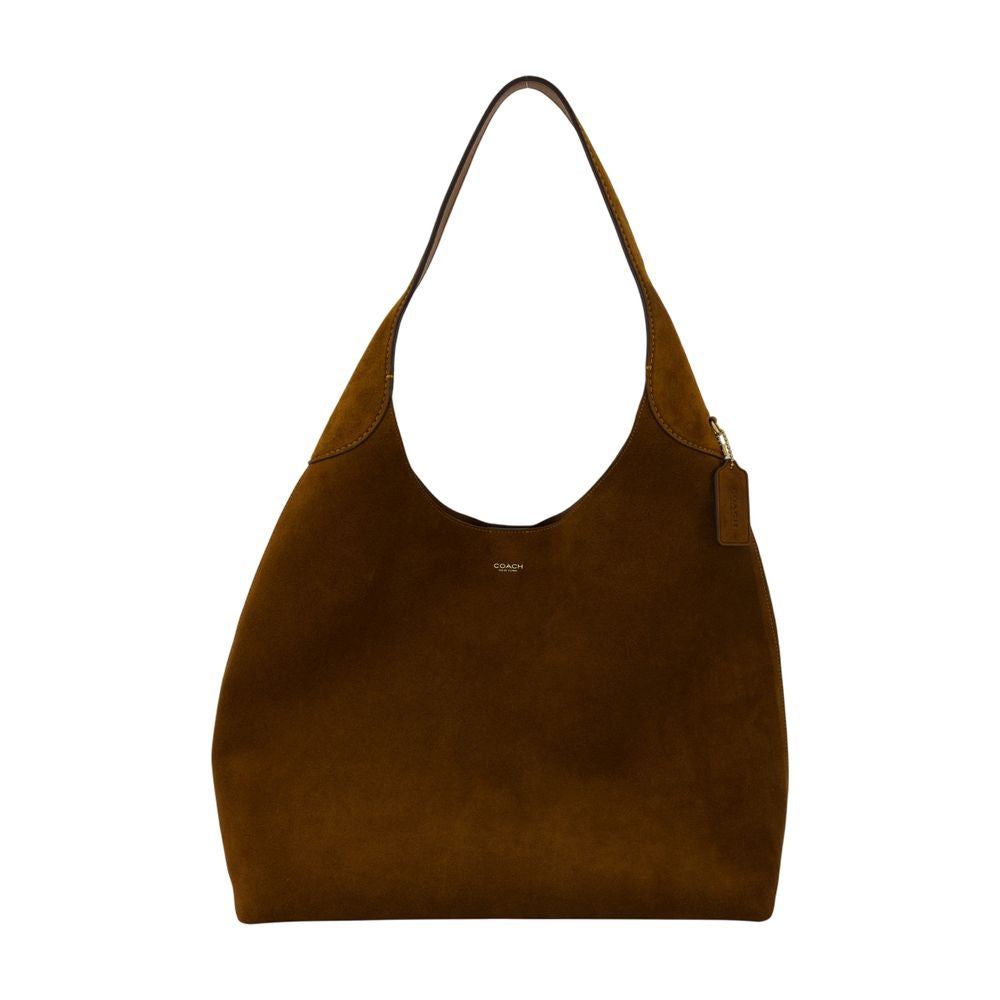 COACH Stylish Suede Leather Hobo Handbag - 39