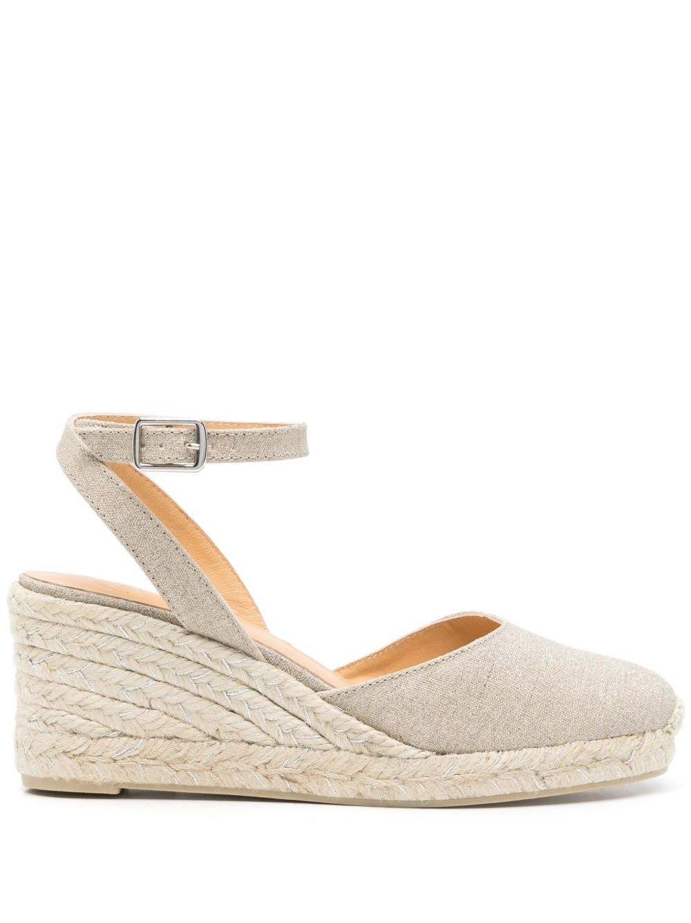 CASTAÑER Elegant Mid Wedge Espadrilles with Ankle Strap