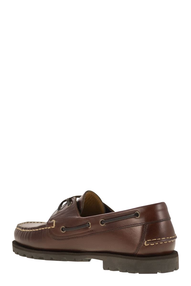 PARABOOT Hand-Stitched Leather Loafers for Men