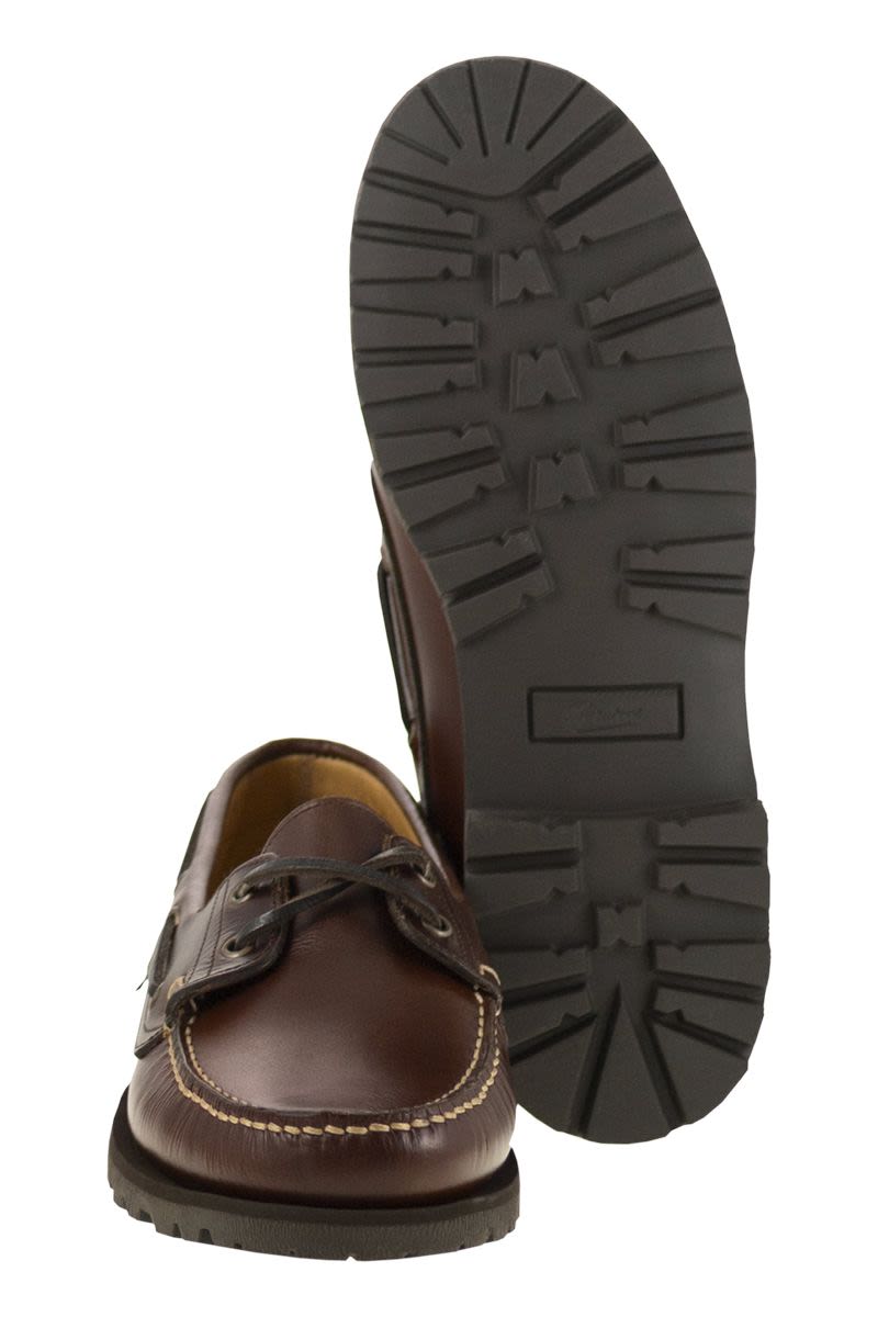 PARABOOT Hand-Stitched Leather Loafers for Men