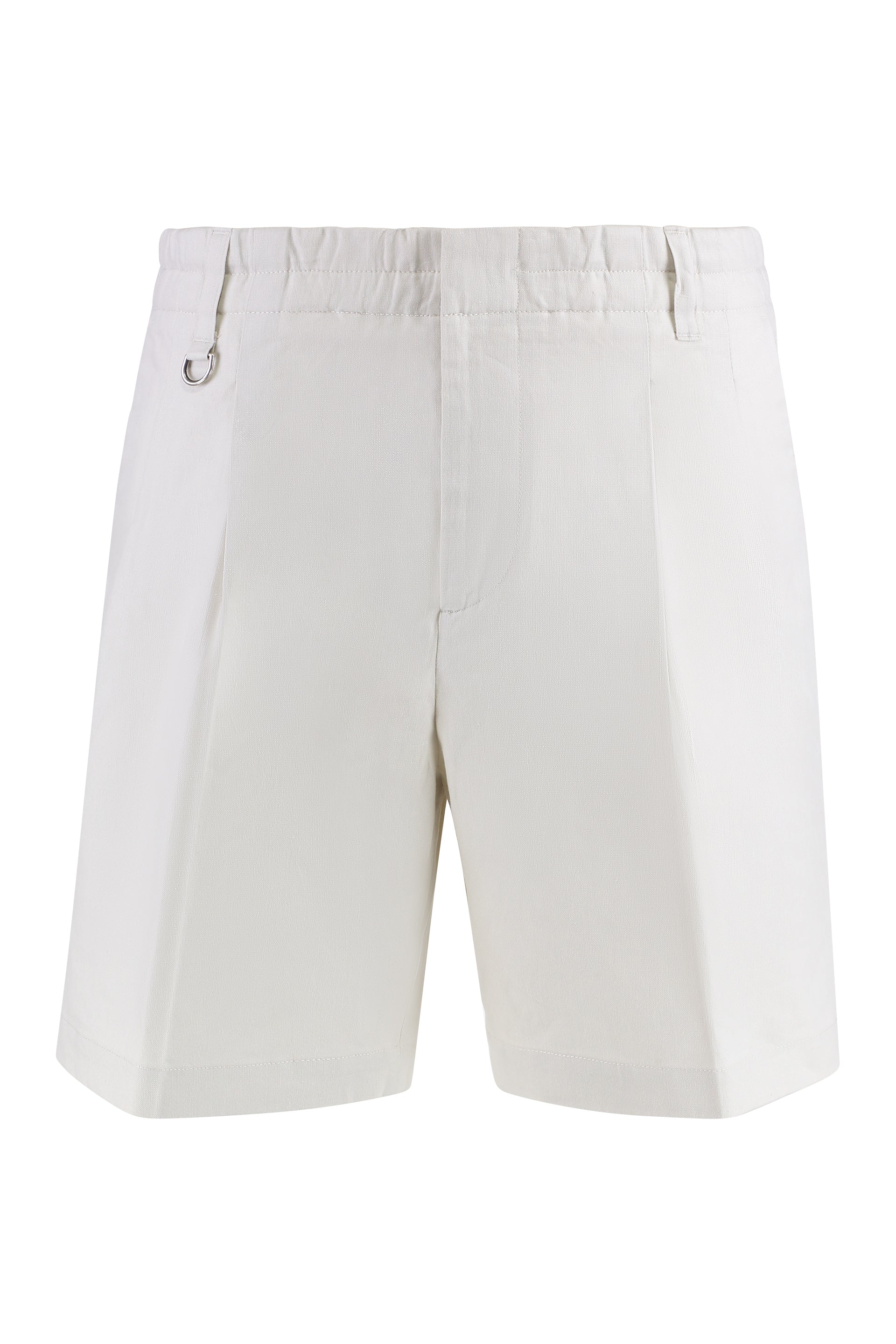 PAOLO PECORA Linen Bermuda Shorts for Men
